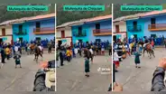 Adulta mayor sorprende a todos bailando huaino junto con caballo en Áncash