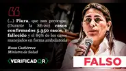 Dengue en Perú: ministra de Salud mostró cifras erradas sobre infectados y fallecidos en Piura