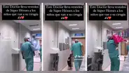 Doctor enternece las redes al vestir de superhéroes a niños que entrarán a cirugía: "Un ángel"