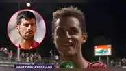 La atónita reacción de Varillas al enterarse que enfrentará a Novak Djokovic en el Roland Garros
