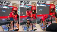 Hombre revive sus mejores años al vencer el 'Dance Revolution' en centro comercial