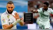 La breve respuesta de Benzema al extenso y emotivo mensaje que Vinícius Jr. le dedicó