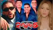 Grupo 5 supera a Shakira y Bad Bunny en el top musical de YouTube con 3 canciones: ¿cuáles son?