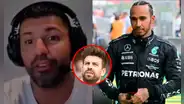 Kun Agüero le confiesa a Piqué que es fan de Lewis Hamilton, el piloto relacionado con Shakira