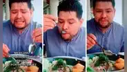 Mexicano degusta ceviche por primera vez y su reacción es viral: "Nunca había probado algo así"