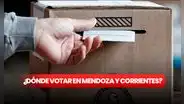 Elecciones Argentina 2023: ¿dónde voto este domingo en Mendoza y Corrientes?