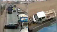 SJM: reportan gran congestión vehicular en la Panamericana Sur por accidente de tránsito