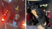 Hinchas de Universitario fueron agredidos por fanáticos de Santa Fe cuando iban al Campín