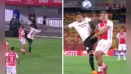 Nelson Cabanillas es expulsado por terrible patada en la cara y la U se queda con 10 jugadores