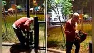 Miraflores: hombre fue captado abandonando a varios gatos en parque Kennedy