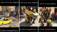 Niño sorprende a 'Bumblebee' con su icónico disfraz de auto y emociona a miles: “Es su hijo”