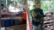 Huallaga: descubren 5 laboratorios donde se procesaba cocaína con cemento y gasolina