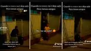 Jóvenes 'protestan' en el frontis de la casa de su amigo para que lo dejen salir: "Ni uno menos"