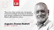 Soy feliz como soy y con mi personalidad, por Augusto Álvarez Rodrich