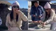 Rosángela Espinoza come arcilla en Puno y sorprende con su reacción: “Buenísimo”