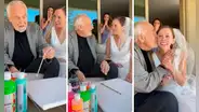 Adulto mayor con alzhéimer emociona en redes al reconocer a su hija en el día de su boda