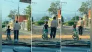 Niño ayuda a adulto mayor a llegar a su casa y enternece en redes: "Ahí está el amor"