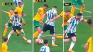 La espectacular jugada viral de Lionel Messi: salió entre 3 australianos sin perder el balón