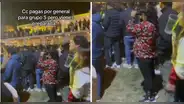 Peruana llevó binoculares para ver al Grupo 5 y se vuelve viral: No me va a tragar la pobreza