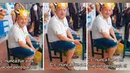 Mujer se sorprende al ver a su padre en la actuación de su nieto y reclama: "¡Ni con sus hijas!"