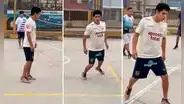 Peruano juega fútbol con camiseta de la 'U' y short de Alianza Lima y lo trolean: "Es de Cristal"