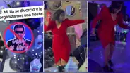 Fémina se divorcia y le hacen original fiesta: “Las mujeres no lloran, facturan”