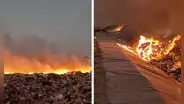 Incendio de almacén de basura en Chiclayo no se controla desde hace un día