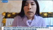 "No percibo lo de antes": Betssy Chávez pide reducir la caución de S/100.000 que dictó el PJ