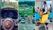“A lo Ricky Ricón”: estudiante llega a universidad en helicóptero y tiene hasta mesero en el salón