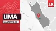 Temblor de magnitud 4.5 remeció Lima hoy, según IGP