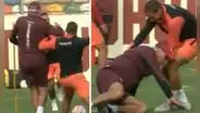 Succar no tuvo piedad y se 'bajó' a Fossati: DT cayó y causó la risa de todos los jugadores