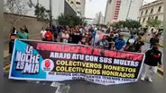 Rímac: colectiveros bloquearon avenida prolongación Tacna en protesta para ser formalizados