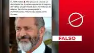 Mel Gibson no ha anunciado que estrenará un documental sobre el tráfico infantil