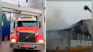 El Agustino: bomberos confinan incendio en fábrica textil y no se reportan heridos