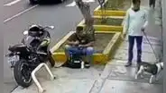San Miguel: sujeto amarró a cachorro a puerta de veterinaria y lo abandonó