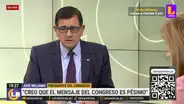 José Williams y su crítica por blindaje a 'mochasueldos': "El mensaje del Congreso es pésimo"