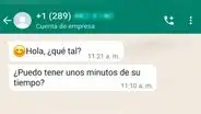 ¿Puedo tener 1 minuto de tu tiempo? Conoce la estafa que circula en WhatsApp y cómo evitarla