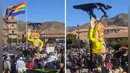 Cusco: artistas denuncian censura del Gobierno de Boluarte y desaparición de escultura “La descarada”