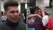'Tomate' Barraza lloró al reencontrarse con su hija Gaela tras ganar el Miss Teen Model World para Perú
