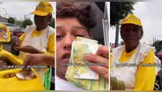 Heladera de tercera edad llora al recibir ayuda de tiktoker peruano: "Le llegó un ángel"