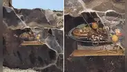 ¿Pizza en la Edad Antigua? Investigadores hallan la imagen de platillo en un mural de Pompeya