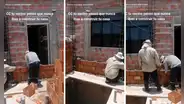 Obreros construyen casa y bloquean puerta y ventana del vecino: "¿Qué fue, mano?"