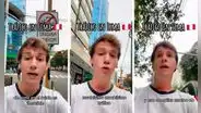 Español se sorprende con el tráfico de Lima y es troleado en TikTok: "Cuidado te roben el fono"