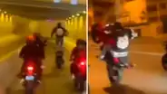 SJM: motociclistas realizan piques ilegales frente a policías y autoridades ediles
