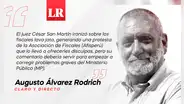 Lavar el MP con jabón San Martín, por Augusto Álvarez Rodrich