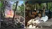 Fuerzas especiales de la Dirandro destruyen 13 narcolaboratorios