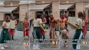 Venezolana baila música de la selva y saca pasos prohibidos en centro de Lima: “Buen ritmo”