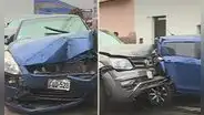 Breña: policía chocó su vehículo contra otros autos que se encontraban estacionados