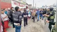 Colas y caos por protesta de choferes en estación del Metropolitano