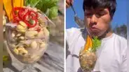 TikToker cautiva con receta de ceviche sin pescado: "¿Habrá algo que este hombre no haga bien?"